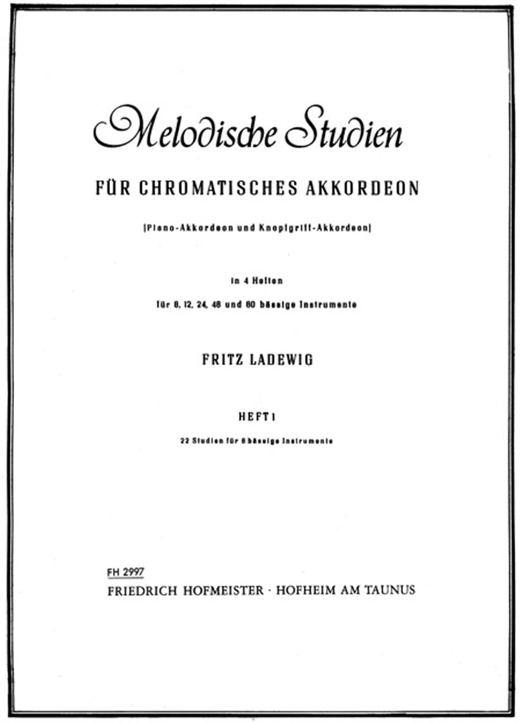 Melodische Studien für chromatisches Akkorden
